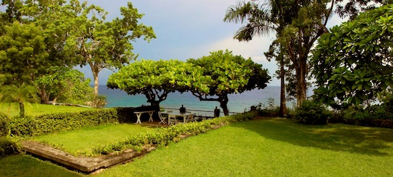 Fleming's garden at Goldeneye
