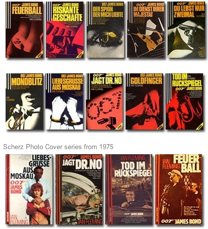 German James Bond Novels by Scherz, published between 1977 and 1980