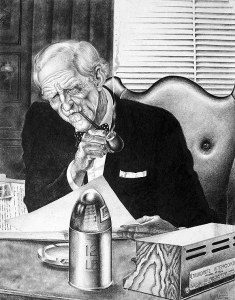 'M' - Illustration by George Almond