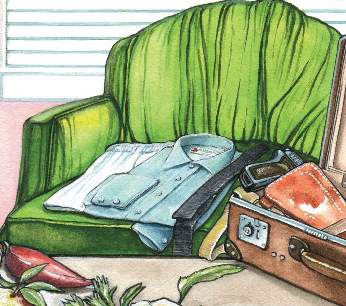 Bond Gear in Hotel Room