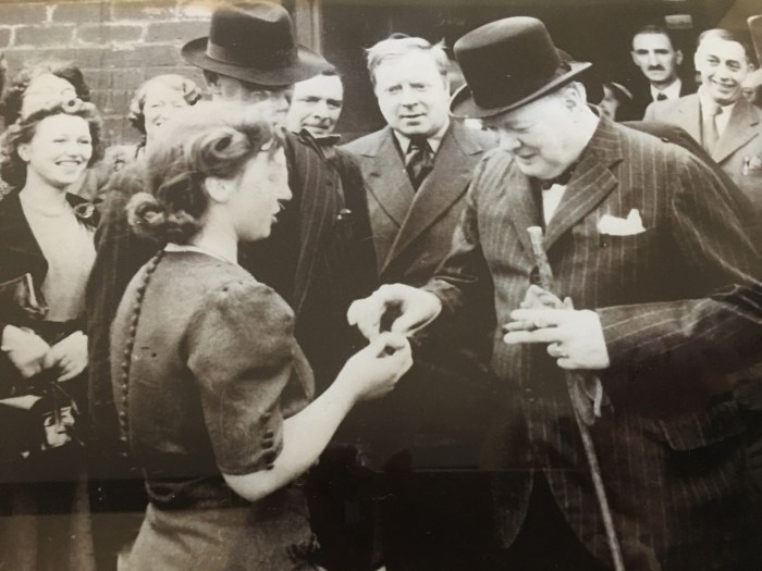 Gladys with Winston Churchill