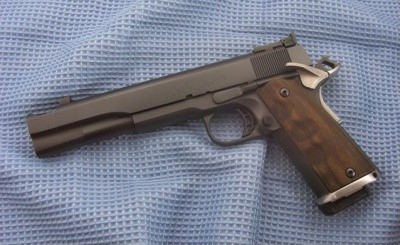 Colt M1911 modified with long-slide and long-barrel